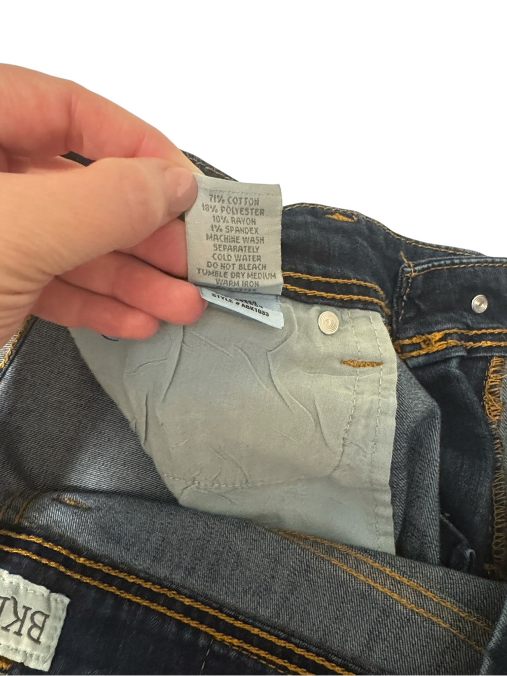 BKE Payton dark Wash straight leg size 34 XL - Picture 6 of 6